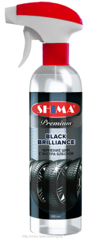 Чернение шин с экстра блеском SHIMA Black Brilliance PREMIUM (Шима Блэк)
