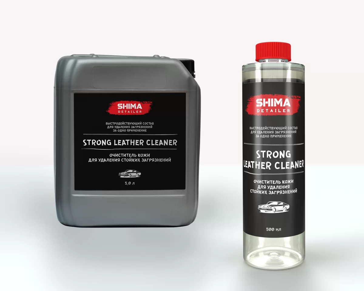 SHIMA DETAILER STRONG LEATHER CLEANER Очиститель кожи для удаления стойких загрязнений